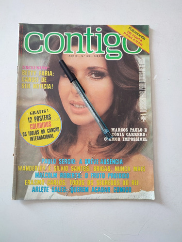 Revista Contigo Betty Faria Silvio Santos Arlete Salles 