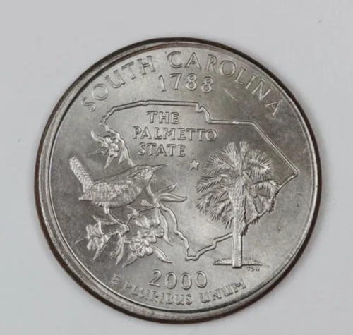 Moneda Conmemora South Carolina Quarter Dollar 1788. $96,000 (Usado)