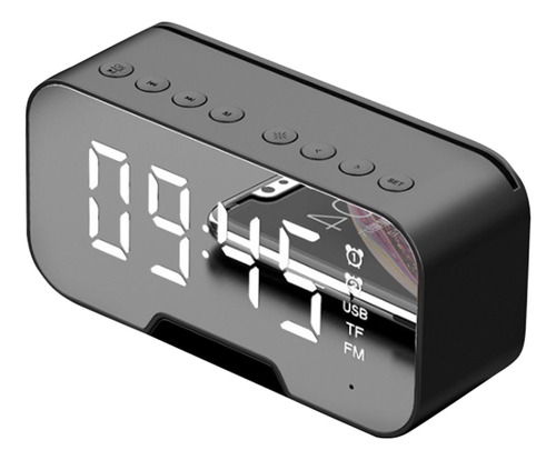 Reloj Despertador Con Radio Fm Y Altavoz Bluetooth Para Mesi