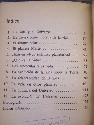 Imagen 3 de 4 de La Vida En El Universo * Michael W. Ovenden * Eudeba *