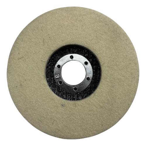 Disco De Polimento Feltro Lã 4. 1/2 Polir Inox Walton