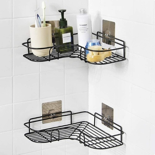 Esquinero Organizador Repisa De Baño / Cocina Adeshiva Meta