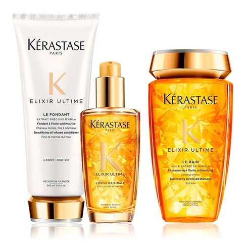 Kérastase Elixir Ultime Bain + Fondant + L'huile Original