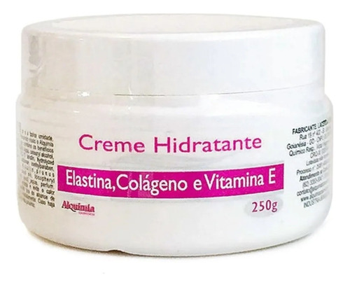 Creme Hidratante - Alquimia - 1 Unidade Tipo De Embalagem Pote Fragrância Colágeno