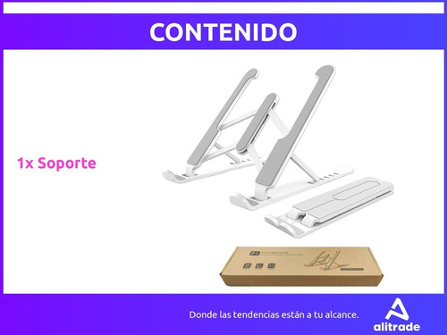 Soporte Base Notebook Tablet Plegable Escritorio Home Office