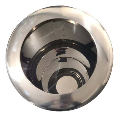 Cesto Lixeira Em Aço Inox Com Aro Cozinha Banheiro 5litros Cor Prateado