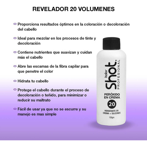 Peroxido En Crema Revelador 10 20 30 40 Volumenes