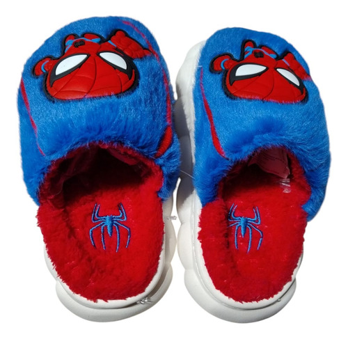 Pantuflas Hombre Araña Spider Man Niños Importadas Bordadas