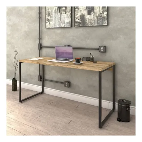 Escrivaninha Compace KUME150.CL mdp, aço, mdf de 150cm x 75cm x 6...