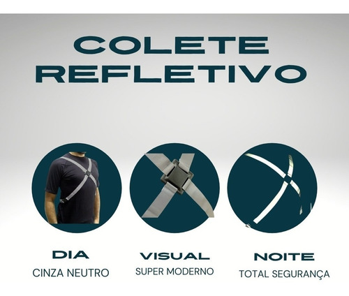 Imagem 4 de 7 de Faixa Colete Refletivo Ciclista Bike Audax De Segurança