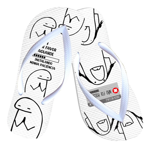 Imagem 2 de 7 de Caneca Flork Meme Engraçado Paciência Kit Chinelo E Bombom