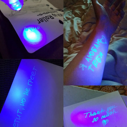 Caneta Magica 6 Unidades Com Tinta Invisível E Luz Negra