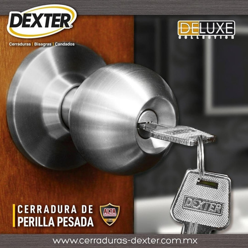 Imagen 1 de 7 de Cerradura Chapa De Perilla Puerta Principal Acero Inoxidable