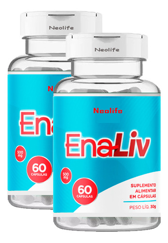 Enaliv Kit 3 Frascos Com 60 Cápsulas Frete Grátis Natural Natural