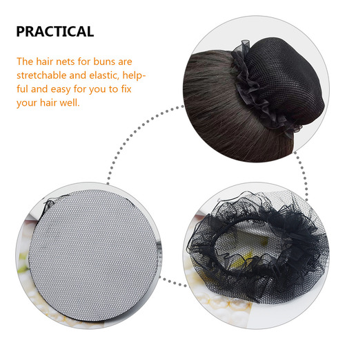 20 Unidades De Redes De Cabelo Com Coque De Malha Elástica,