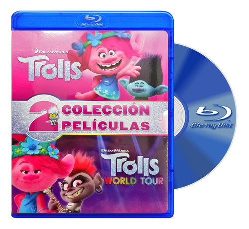 Blu Ray Pack Trolls 1 Y Trolls 2