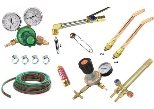 Kit Maçarico De Solda E Corte Mod. 201 Oxigênio E Glp 13 Kgs