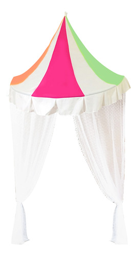 Cama Infantil Con Toldo, Red, Cortina De Gasa, Media Tienda