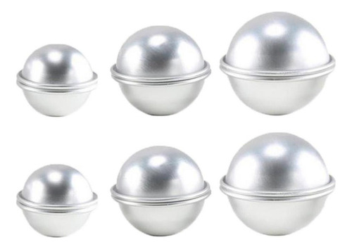 Paquete De 6 Moldes De Aluminio Para Bombas De Baño, Moldes