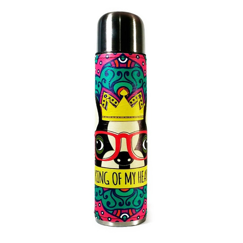 Imagen 2 de 8 de Equipo De Mate Madera Completo King Dog Regalo Cuero Matero