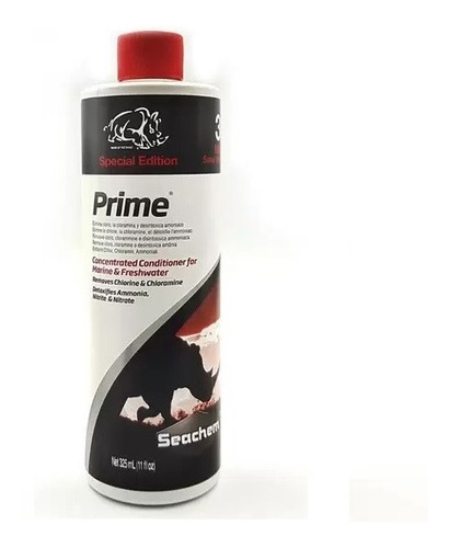 Seachem Prime 325ml - Condicionador De Água P/ Aquário