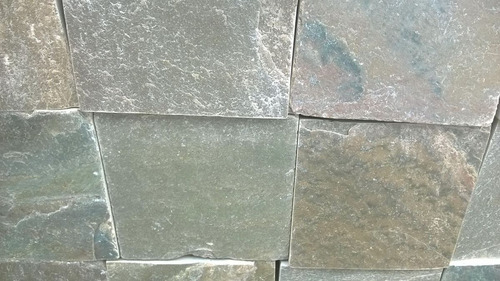 Piedra Natural Laja Verde 15 X 15 Cm Piso Y Revestimiento