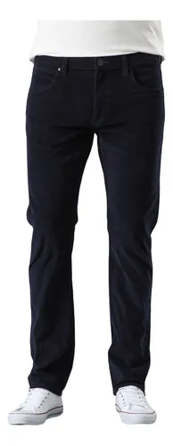 Pantalón Hombre Greensboro Regular Straight Fit Cotelé Navy