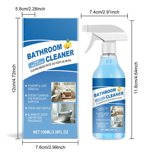 Removedor De Básculas De Baño P De 100 Ml, Multifuncional, L