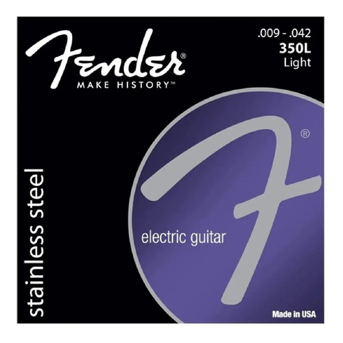 Imagen 1 de 4 de Encordado Guitarra Electrica Fender 350l 09/42 Stnls Stell