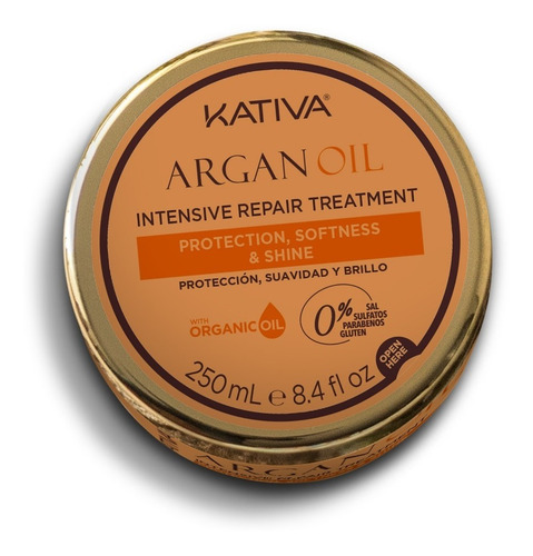 Máscara De Tratamiento Kativa Argan 250ml