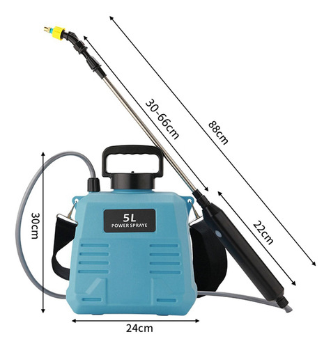 Pulverizadores De Bomba Eléctrica, Aspersor 5l Azul