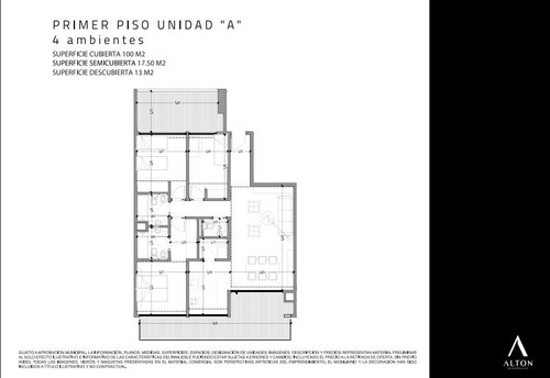 Departamento 4 Ambientes - Frente - Monte Castro