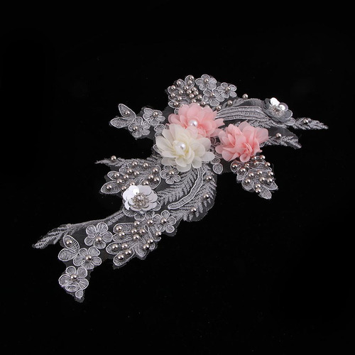 De Encaje De Malla De Flores Coser Apliques Para
