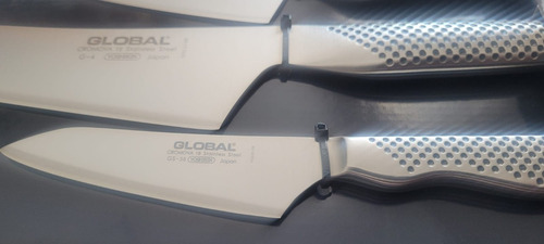 Imagen 8 de 8 de Set 3 Cuchillos Global Japon Profesional Vlc // Ferrenet