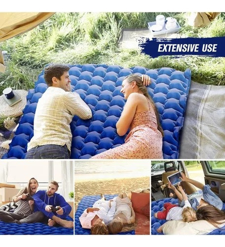 Colchoneta Inflable Matrimonial Camping Mat Inflable Acampar