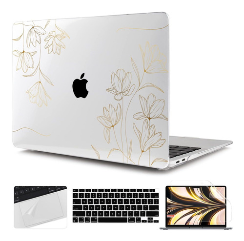 Twolskoo Funda Rígida Para Macbook Air De 13 Pulgadas A2337