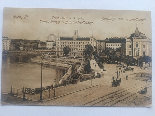 Austria 1910 Wien Iii Danau Dampfschiffahrts Gesellschaft