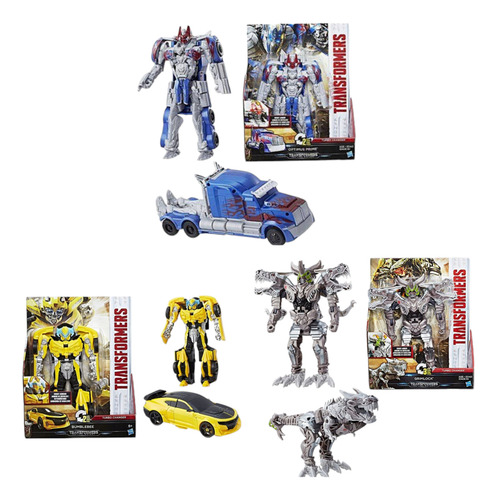 3 Figuras Transformers The Last Knight Turbo Changers,hasbro