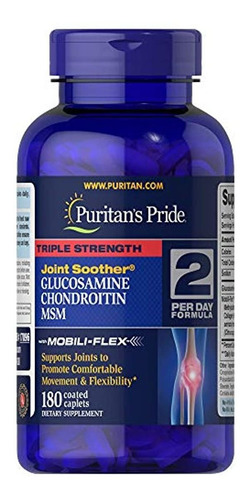 Suplemento Puritan's Pride Triple Glucosamina, Condroitina Y