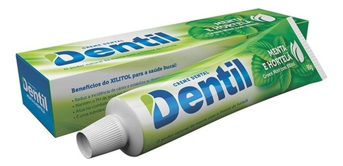 Pasta De Dente Sem Flúor Com Xilitol 90g Dentil Hortelã