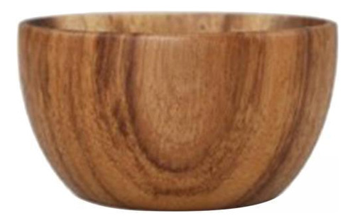 6 Fityle Premium Round Natural Wooden Salad Bowl Utensils