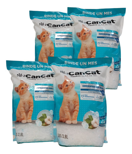 Piedras Can Cat Sanitarias Sílica Gel Clasica 15,2 L