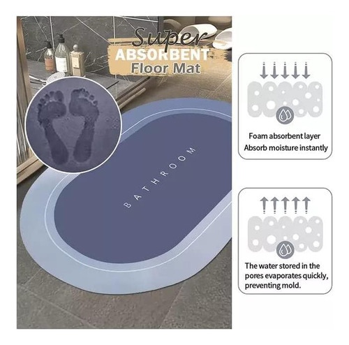 Baño N You Diatomite Mud Diatomaceous Mat De Baño Y Alfombra