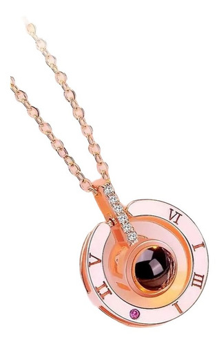 Collar Copa Zirconias Oro 18k Lam + Estuche