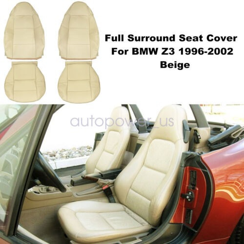 For Bmw Z3 1996-2002 Beige 2 Front Leather Seat Covers D Tta