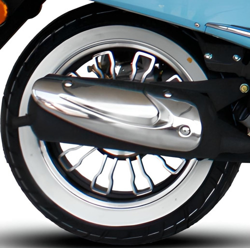 Imagen 15 de 25 de Moto Scooter Beta Tempo 150 Deluxe Vintage Celeste Znorte