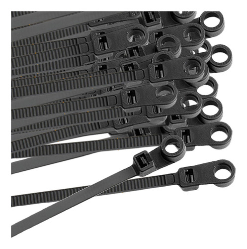 Js Abraçadeiras De Nylon 100x Com Furos Fixos, Abraçadeiras