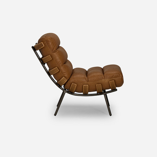 Poltrona Rosen Ponti Cuero Camel