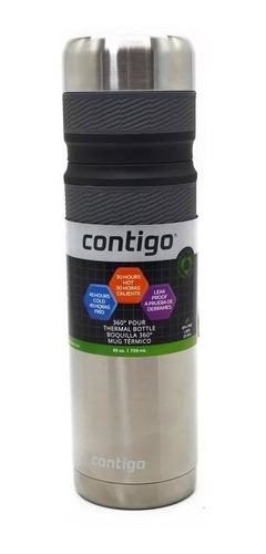 Imagen 5 de 10 de Termo Contigo Para Mate 739ml Acero