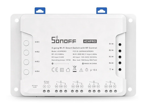 Imagen 6 de 8 de Sonoff 4ch Pro R3 4 Canales - Pulso - Contacto Seco - Rf